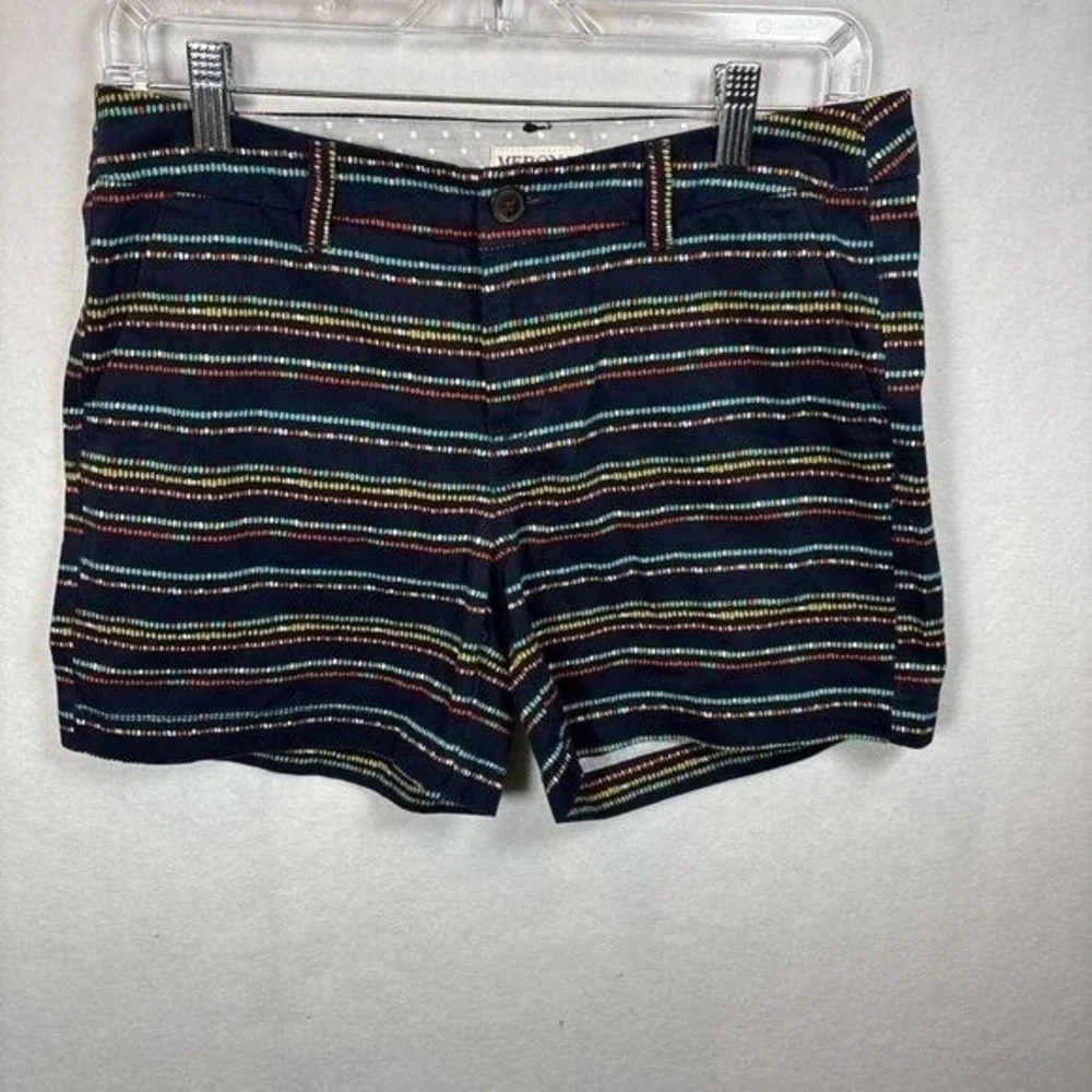 Merona Shorts Womens Size 4 Blue 100% Cotton Multicolored